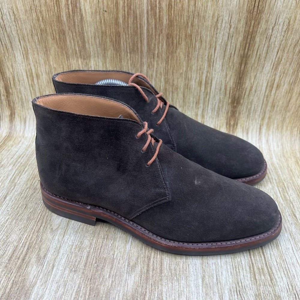 Crockett & Jones Chiltern Chukka Boots Men's 8.5 E UK 7.5 Brown Suede Shoes